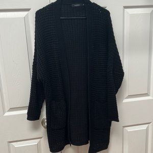 Fashion black cardigan
